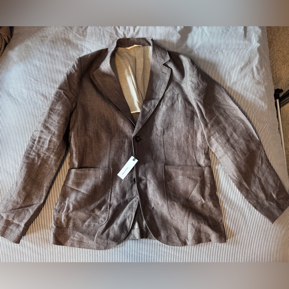 Taylor Stitch Sheffield sport coat in Cocoa Linen size 40